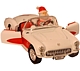 1957 Corvette Convertible with Santa