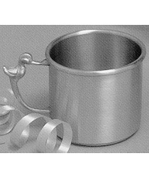 Pewter Baby Cup w/ Duck Handle