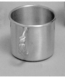 Pewter Baby Cup w/ Teddy Bear Handle